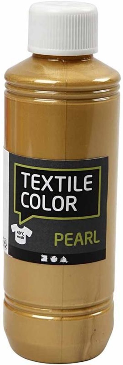 Textile Color, goud, pearl, 250ml [HOB-33761]